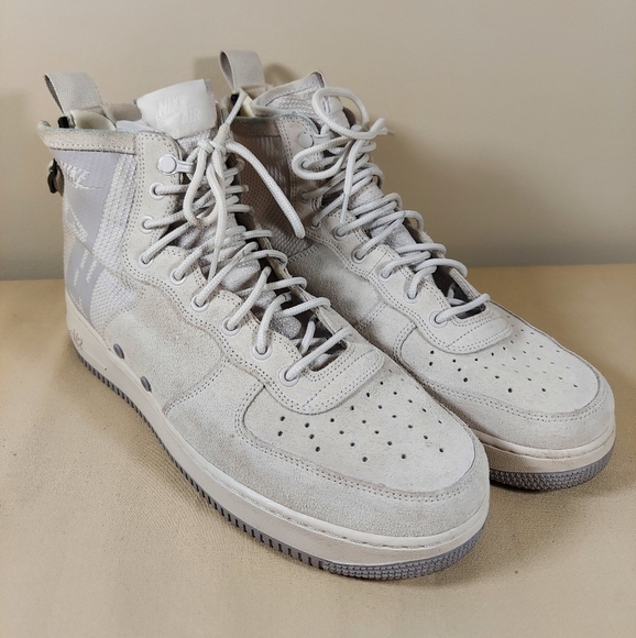 Size 12 - Nike Air Force 1 SF Mid Suede Vast Gray - Picture 1 of 11